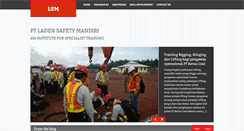 Desktop Screenshot of ladensafetymandiri.com